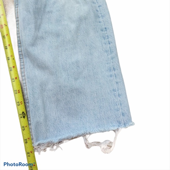 Vtg  Levis 501 USA 33x27 holes thrashed grunge - Picture 7 of 9